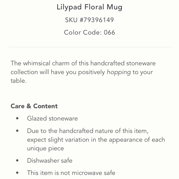 SPECIAL PRICING 🔥 Lily pad Mug Pink - Picture 6 of 11